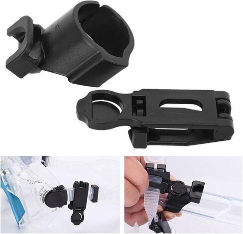 Universal Snorkel Clip for Mask, Quick Release Snorkel Keeper Clip, POM Diving Hose Clip Suitable for Snorkeling or Other Swimming Enthusiasts, 2.2x1.5in in Saudi Arabia