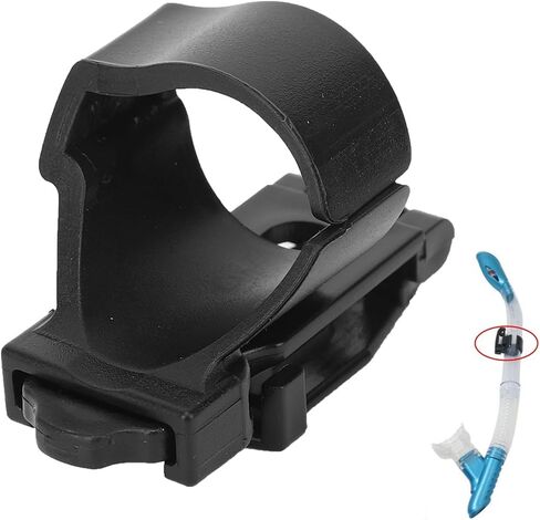 Universal Snorkel Clip for Mask, Quick Release Snorkel Keeper Clip, POM Diving Hose Clip Suitable for Snorkeling or Other Swimming Enthusiasts, 2.2x1.5in in Saudi Arabia