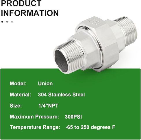 TAISHER قطعة واحدة من اتحاد الفولاذ المقاوم للصدأ 304، تركيبات أنابيب صب أنثى مقاس 2 بوصة NPT in Kuwait