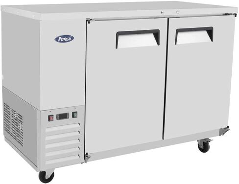Atosa MBB48 (2) مبرد شريط خلفي بالباب الخلفي S/S داخل/خارج | 13.4 متر مكعب. قدم. in Kuwait
