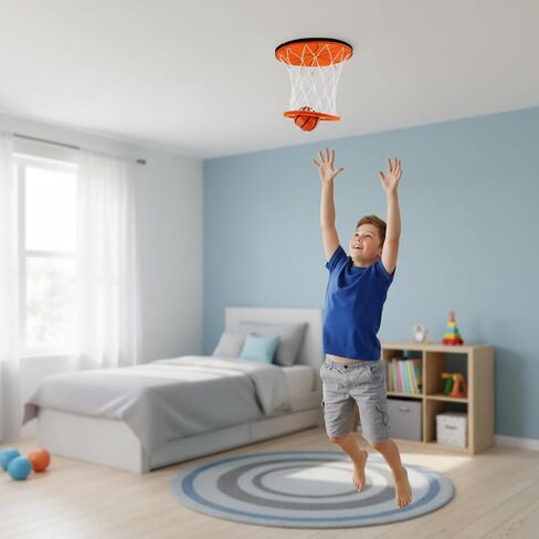 Hanging Indoor Basketball Hoop On Ceiling Sport Swish Hoops with Ball in Kuwait