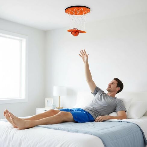 Hanging Indoor Basketball Hoop On Ceiling Sport Swish Hoops with Ball in Kuwait