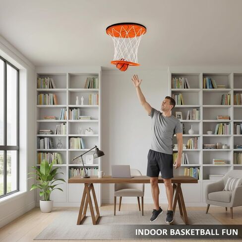Hanging Indoor Basketball Hoop On Ceiling Sport Swish Hoops with Ball in Kuwait