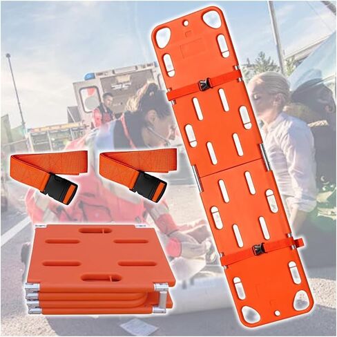 لوح العمود الفقري للإنقاذ في حالات الطوارئ، نقالة إنقاذ عائمة، تصميم خفيف الوزن بأربعة أضعاف مع حزام مقعد لإنقاذ المياه في حالات الطوارئ، يدعم ما يصل إلى 350 رطلاً in Kuwait