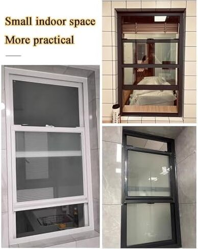 نافذة تقديم شاحنة طعام قابلة للتخصيص مع مظلة، باب منزلق من سبائك الألومنيوم، تصميم مقاوم للرياح، وحدة تقديم الطعام المتنقلة (14x39 بوصة/35x98 سم) - مثالية لعربات الامتياز، أسود، 14x39 بوصة/35x98 سم in Kuwait