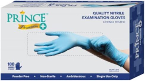 Prince Nitrile Medical Examination Gloves - Box of 100 Gloves in Kuwait