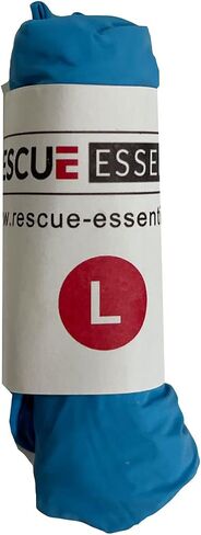 قفازات النتريل الزرقاء الملفوفة من Rescue Essentials، 50 زوجًا ملفوفًا in Kuwait
