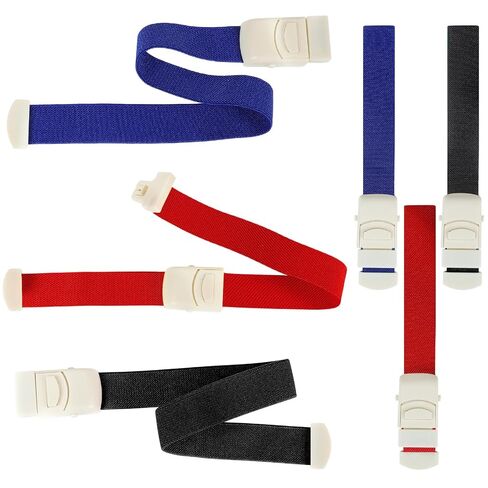 6 Pack Elastic Tourniquets with Quick Release Buckle, First Aid Emergency Buckle Bands for Sports, Camping, Home Use (6 Color-6PCS) in Kuwait