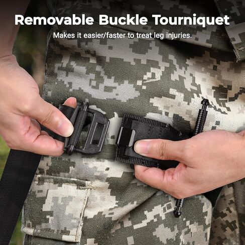 Tactical Tourniquet Emergency Tourniquet Buckle Band, Elastic First Aid Tourniquets (Black) in Kuwait