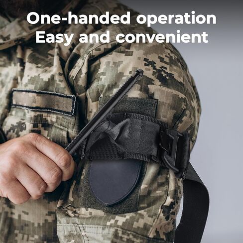 Tactical Tourniquet Emergency Tourniquet Buckle Band, Elastic First Aid Tourniquets (Black) in Kuwait