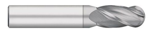مطحنة نهاية من الكربيد الصلب من Titan TC91505، الطول العادي، 4 فلوت، أنف كروي، حلزون 30 درجة، مطلي بـ TiCN، قطر القطع 5/64 بوصة، قطر الساق 1/8 بوصة، الطول الإجمالي 1-1/2 بوصة، طول القطع 1/4 بوصة in Kuwait
