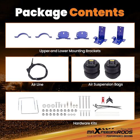 maXpeedingrods 5000 lbs Rear Air Suspension Bags Kit for Ford Excursion 4WD 2000-2006 Air Helper Spring Kit in Saudi Arabia
