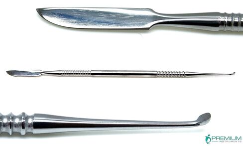 Dental Lecron Spatula Lab Mixing Modeling Stainless Steel Double Ended Restorative Instruments in Kuwait
