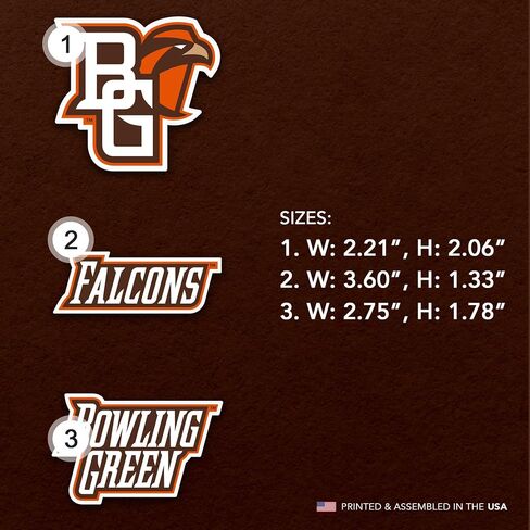 Desert Cactus Bowling Green State University Acrylic Magnet 3 Pack BGSU Falcons Decorative Design Officially Licensed (Magnet Set A) in Kuwait