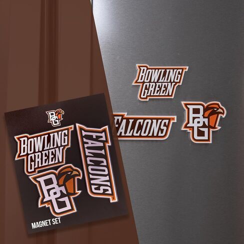 Desert Cactus Bowling Green State University Acrylic Magnet 3 Pack BGSU Falcons Decorative Design Officially Licensed (Magnet Set A) in Kuwait