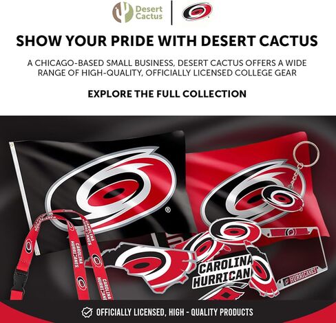 مغناطيس أكريليك صبار الصحراء Carolina Hurricanes، 3 قطع، تصميم زخرفي لدوري الهوكي الوطني NHL مرخص رسميًا (مجموعة مغناطيس أكريليك A) in Kuwait