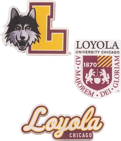 Desert Cactus Loyola University Chicago Acrylic Magnet 3 Pack LUC Ramblers Decorative Design Officially Licensed (Magnet Set A) in Kuwait