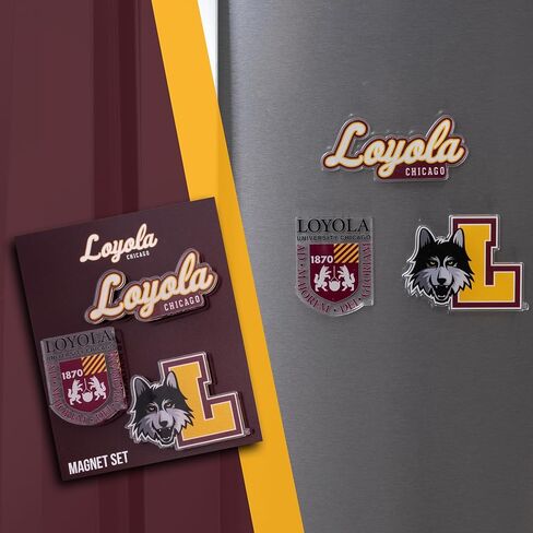 Desert Cactus Loyola University Chicago Acrylic Magnet 3 Pack LUC Ramblers Decorative Design Officially Licensed (Magnet Set A) in Kuwait