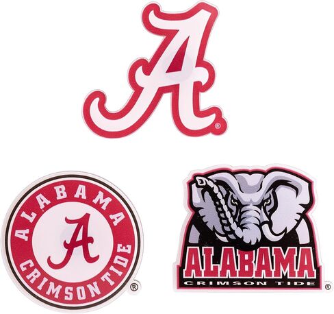 مغناطيس أكريليك من جامعة صبار الصحراء في ألاباما، 3 عبوات من تصميم زخرفي UA Crimson Tide مرخص رسميًا (مجموعة المغناطيس A) in Kuwait