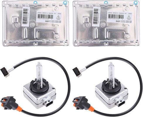 2cps HID زينون الصابورة ومصباح D1S متوافق مع فولفو S80 S60 XC90 XC70 2004-2006 لكاديلاك SRX 2003-2009، دودج تشارجر 2005-2008 استبدال وحدة المصباح LAD5GL، 89035113، 3D0 907 391B in Kuwait