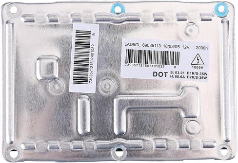 2cps HID زينون الصابورة ومصباح D1S متوافق مع فولفو S80 S60 XC90 XC70 2004-2006 لكاديلاك SRX 2003-2009، دودج تشارجر 2005-2008 استبدال وحدة المصباح LAD5GL، 89035113، 3D0 907 391B in Kuwait