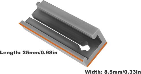2PCS Key Clamping Fixture 25x8.5mm HU101 Compatible with Ford Focus Key Cutting Machines in Kuwait