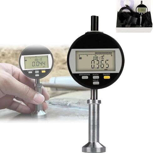 جهاز اختبار خشونة السطح، مقياس خشونة السطح الرقمي، نطاق القياس 0-6.5 مم، دقة قياس ± 0.003 مم، مع شاشة LED، يدعم إخراج بيانات USB للتقشير بالرمل، وتفجير الرمل in Kuwait