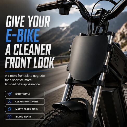 Electric Bike Number Plate Front for Ridstar Q20 Tutti Soleil 01 Super 73 S1/S2/Y1/RX Macfox, Dirt Bike Plate for Surron Talaria MX3/MX4/MX5/XXX eRide Pro SR/S/SS Rawrr Mantis Ebox – Black in Kuwait