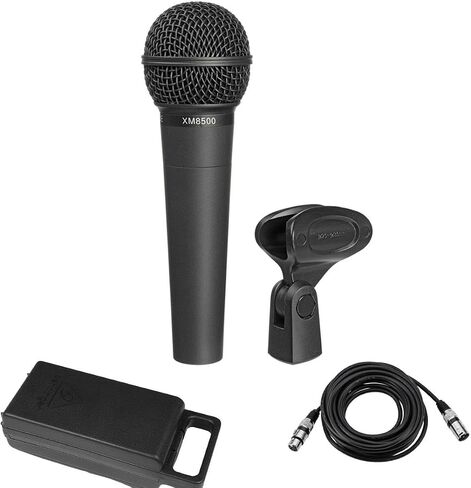Behringer ULTRAVOICE XM8500 Dynamic Cardioid Vocal Microphone, Bundle with 25' XLR M to F Professional Microphone Cable in Kuwait
