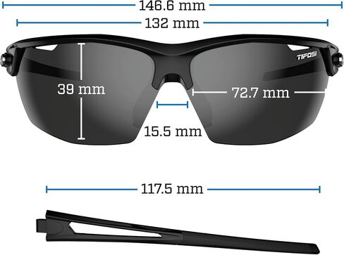 نظارات شمسية رياضية من Tifosi Optics Navar - مثالية للجولف وكرة البيسبول والجري والتنس. عدسات بفتحات تهوية تمنع الضباب in Kuwait