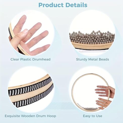 Ocean Drum - Sea Wave Drum, Ocean Sound Drum, Natural Sound Musical Instrument, Musical Sound Healing Instrument for Relaxation, Meditation, Mindfulness, and Yoga in Kuwait