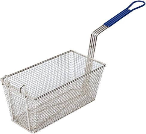 French Fries Basket Tortilla Fry Basket Stainless Steel Thickened Frying Basket Rectangular French Fries Basket Large Capacity Frying Basket Filter Kitchen Utensil Deep Fry Basket Square Fry Basket in Kuwait