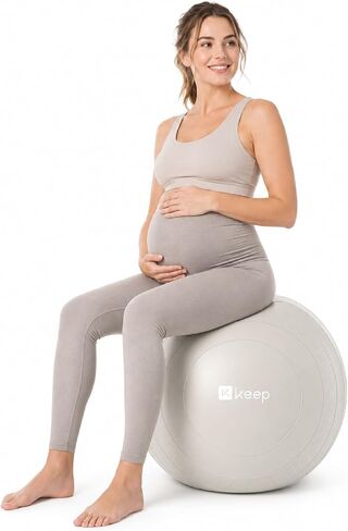 KEEP Birthing Ball for Pregnancy - 65cm 1400g Extra Thick Yoga Ball for Labor, Prenatal & Postnatal Maternity Exercise, 1100 Lbs Heavy Duty Anti-Burst Stability Ball & Physio Ball (Pump Included) in Saudi Arabia