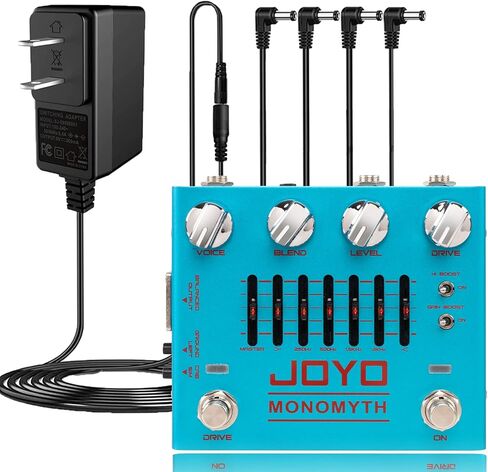 JOYO R-26 Bass Overdrive Amp Simulator Pedal ومحول طاقة DC 9V (800mA -1A) in Kuwait