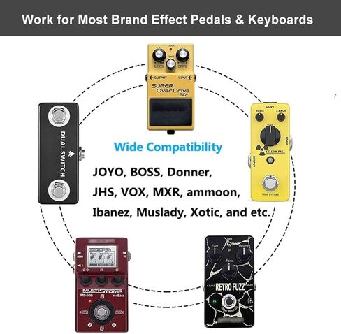 دواسات جيتار JOYO Bass أوكتاف تأثير الزغب (GLOAM R-29) حزمة مع JOYO DC 9V 500mA جيتار دواسة موائم مصدر تيار in Kuwait