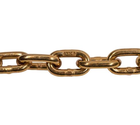 عبوتان من سلسلة ربط النقل مقاس 5/16 بوصة × 20 بوصة من الدرجة 70 مع خطافات للإمساك والانزلاق - سلسلة سحب WLL للنقل مع خطافات - معدات السحب - أصفر بوزن 4,700 رطل in Kuwait