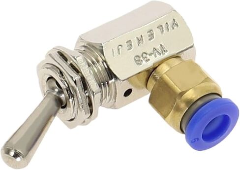 TV-3S Metal Toggles Switch 5mm Thread 2 Position 3 Way Mechanical Air Pneumatic Valve(TV-3S -8MM) in Kuwait