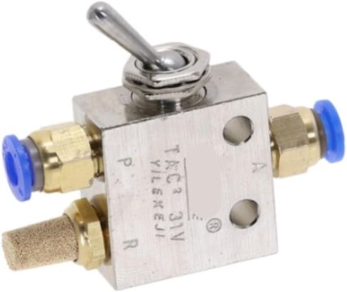 1/8 "DN6 مترابطة 2 موضع 3 طريقة مقبض هوائي هوائي التحكم في إيقاف تشغيل صمام TAC2-31V (مع تركيب 6 مللي متر) in Kuwait