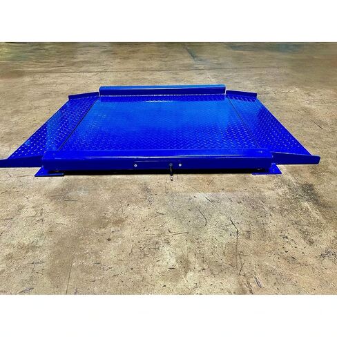 SellEton SL-917-R NTEP مقياس طبل منخفض المستوى مع منصات 2.5 × 2.5 بوصة (30 بوصة × 30 بوصة) لوزن البراميل، إصدار LCD عادي بدون مخرج تناظري 4-20 مللي أمبير | 10,000 رطل × 1 رطل in Kuwait