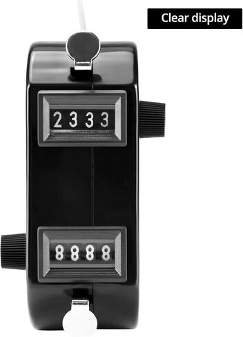 QWORK 2 Pack Black Dual Pitch Counter - Tally Click Counter/Score Tracker/Digital Counter for Baseball Pitches - Handheld and Lightweight with 9999 Max Count in Kuwait