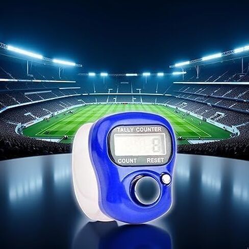 عداد أصابع إلكتروني أزرق، عداد صفوف رقمي LED محمول مع حلقة للجولف، عداد تسجيل يدوي لمستخدمي العناية بالشعر، للجنسين، عدد 1 in Kuwait