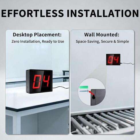 عداد رقمي مع زر تحكم بالضغط، شاشة LED كبيرة 2.3 بوصة، عداد إلكتروني محمول للسباحة والمشي والرياضة (رقمين) in Saudi Arabia