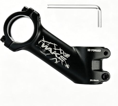 Bike Stem for MTB Mountain E-Bike BMX Bicycle, ±7° & ±35° Short 35mm 45mm 60mm 70mm 80mm 90mm 110mm Lengths, Fits 31.8mm Handlebar 1-1/8" Fork, Universal Wake Road Bike Stem 31.8 in Kuwait