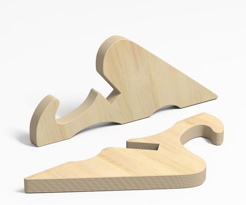 Skateboard Display Stand Wooden Deck Rack Upright Holder Board Organizer Solid Wood Smooth Finish Suitable for Collectors Showroom Presentation Home Shop Practice Area, Wooden in Kuwait
