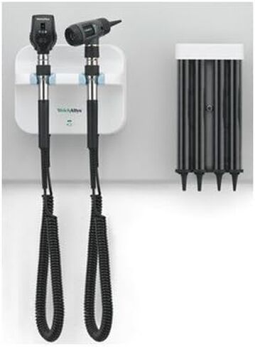 Welch Allyn 77792-MNOBP 777 نظام الجدار التشخيصي المتكامل من السلسلة الخضراء PanOptic MacroView مع إضاءة الحلق SureTemp Plus بدون BP in Kuwait