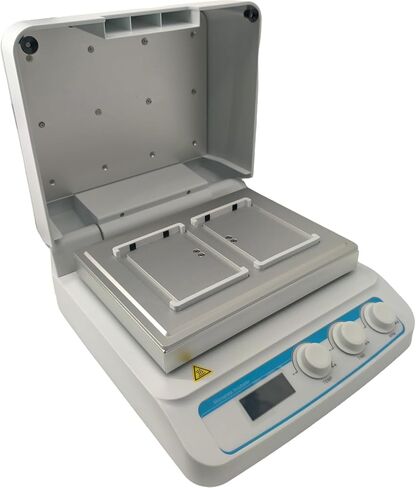 Microplate Incubators Digital Microplate Thermo Shaker with Control Accuracy ≤±0.5°C Speed Range 200~1600rpm 2 Microtiter Plates or Deep Well Plates Heating Film Mode Time Set 1min~99h59min in Kuwait
