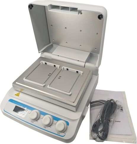 Microplate Incubators Digital Microplate Thermo Shaker with Control Accuracy ≤±0.5°C Speed Range 200~1600rpm 2 Microtiter Plates or Deep Well Plates Heating Film Mode Time Set 1min~99h59min in Kuwait