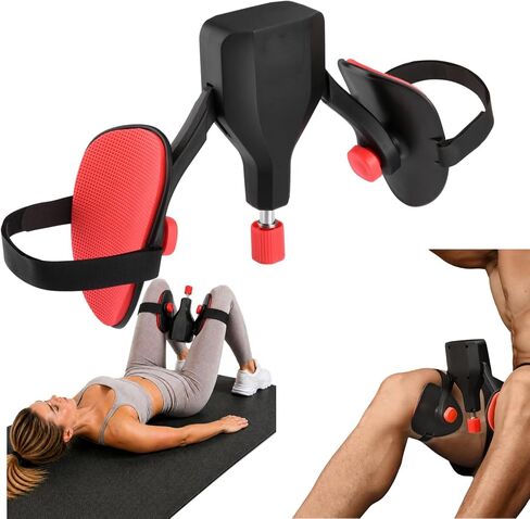 مدرب رئيسي كيجل قابل للتعديل للفخذ مع أشرطة مقاومة - مدرب لأرضية الحوض والفخذ والورك للرجال والنساء، مقاومة 22-77 رطل، جهاز لياقة مريح للمنزل والمكتب. in Kuwait