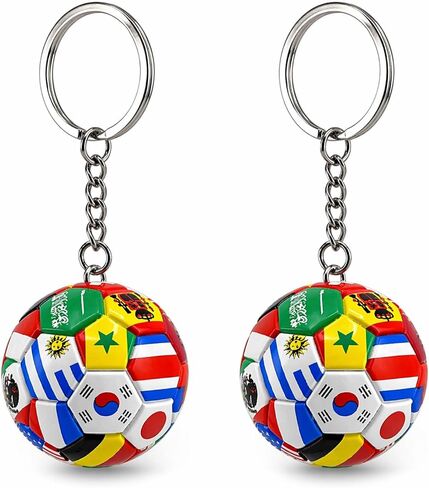 World Cup 2026 Merchandise World Cup 2026 Keychain, Soccer Ball with National Flags, World Cup Gifts & Accessories for Men, World Cup Merchandise Backpack Charm Daily Use in Kuwait