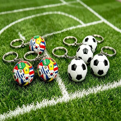 2026 World Cup Soccer Keychain 2Pcs National Flags Soccer Keychain Gifts & Accessories for Merchandise Backpack Charm in Kuwait